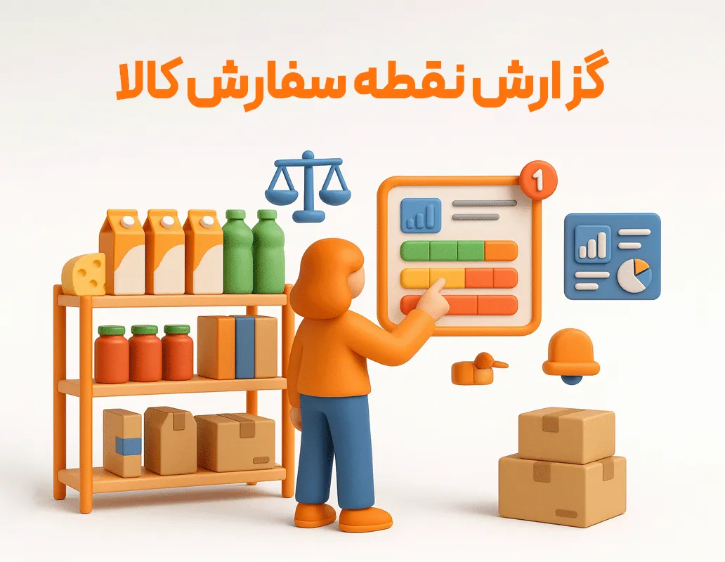 گزارش نقطه سفارش کالا