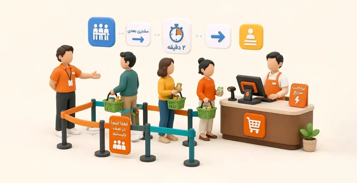 یک فروشگاه بهینه با صندوق فروشگاهی سریع