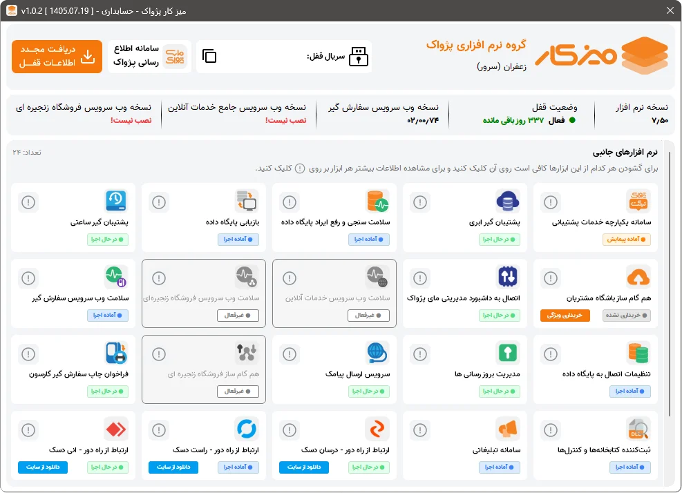 میز کار پشتیبانی