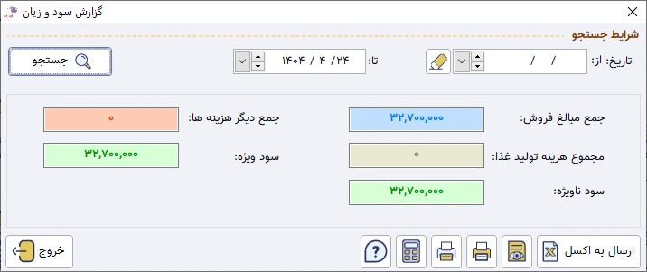گزارش سود و زیان