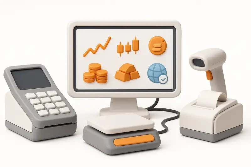 تصویر بررسی قیمت لحظهای طلا داخل نرمافزار اونس